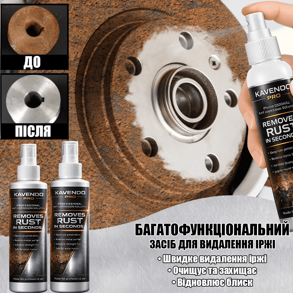 Професійний засіб проти іржі та захист металів від подальшої корозії.
