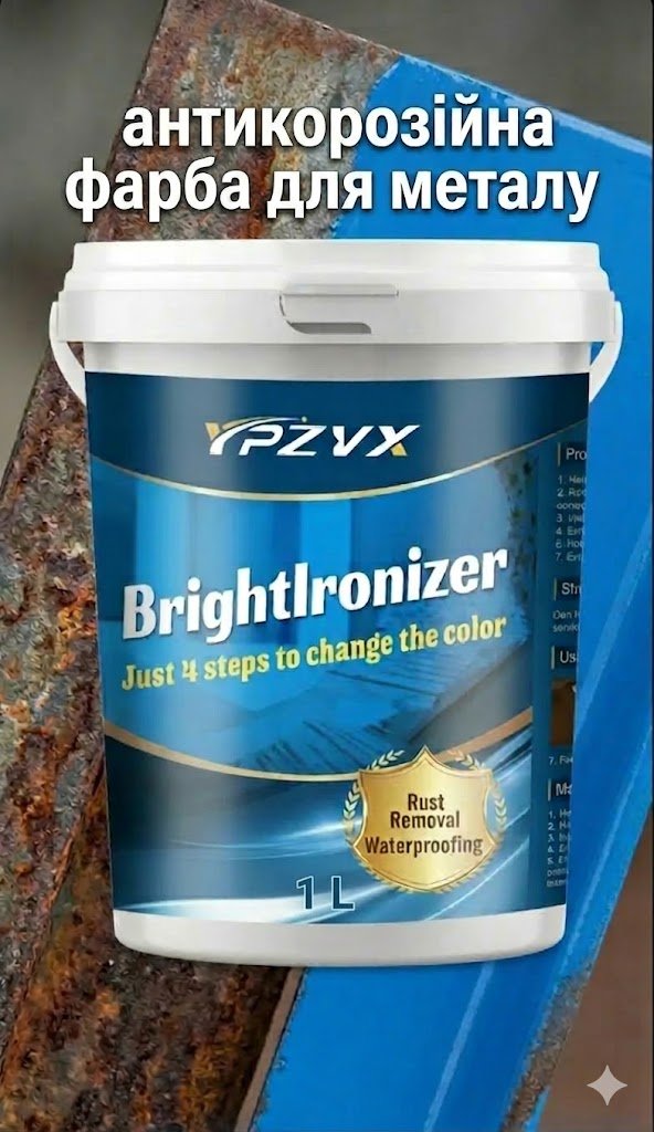 Фарба BrightIronizer: захистіть свої поверхні від корозії та води